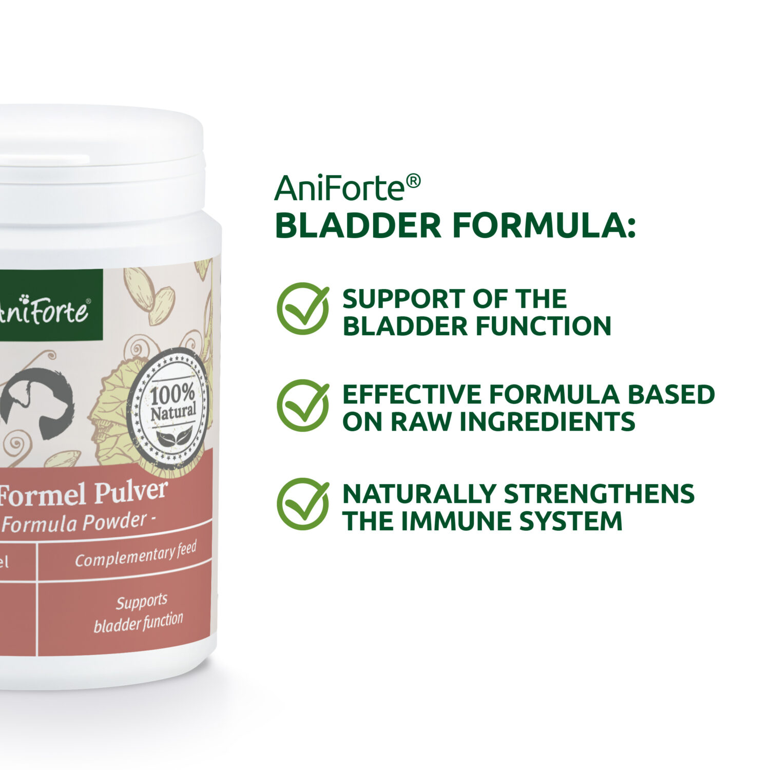 AniForte® Bladder Formula prášok pre Psy – Obrázok 3