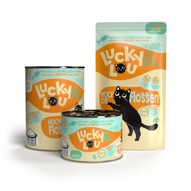 LUCKY LOU Lifestage pre Mačky Adult - Hydina a Pstruh