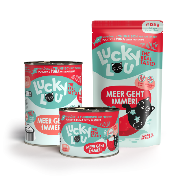 LUCKY LOU Lifestage pre Mačky Adult - Hydina a Tuniak