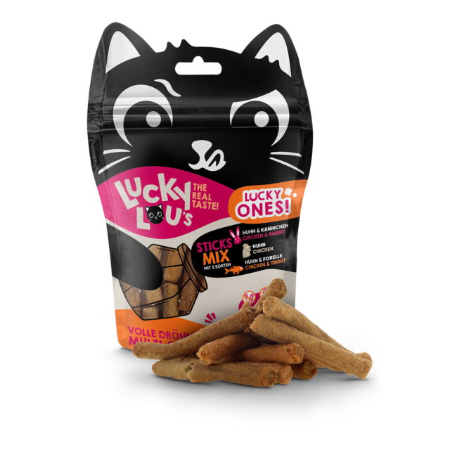 LUCKY LOU pamlsky pre mačku Ones Sticks - Mixpack 50g