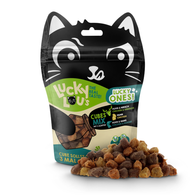 LUCKY LOU pamlsky pre mačku Ones Cubes - Mixpack 80g