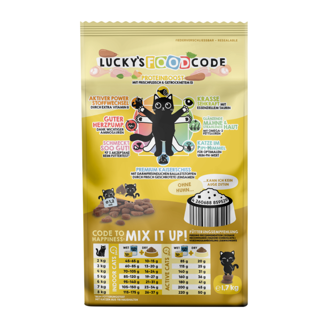 LUCKY LOU Food Code pre mačky Adult - Hydina a Kura - Image 2