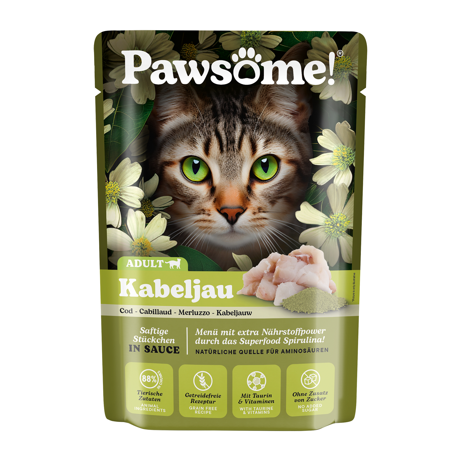 PAWSOME! pre Mačky Adult - Treska – Obrázok 6