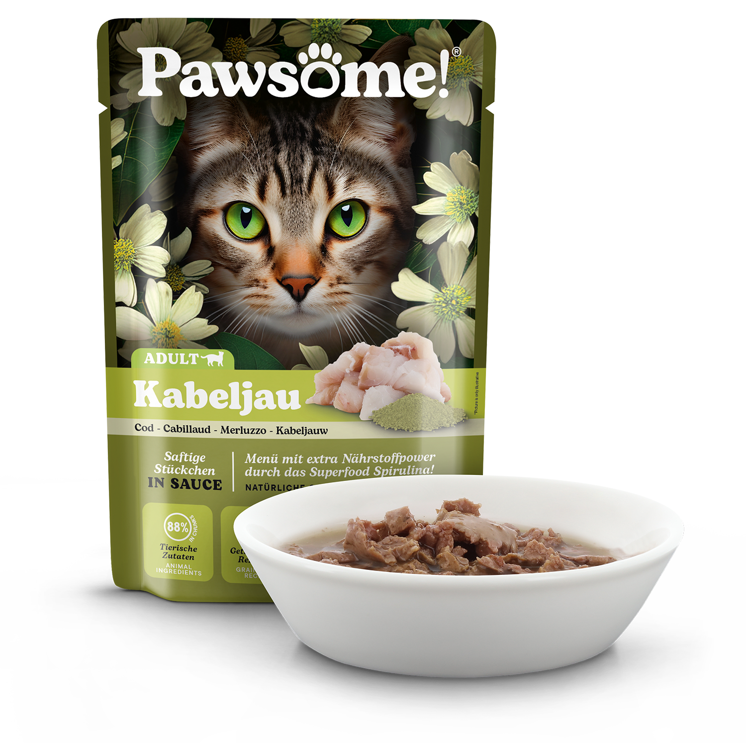 PAWSOME! pre Mačky Adult - Treska